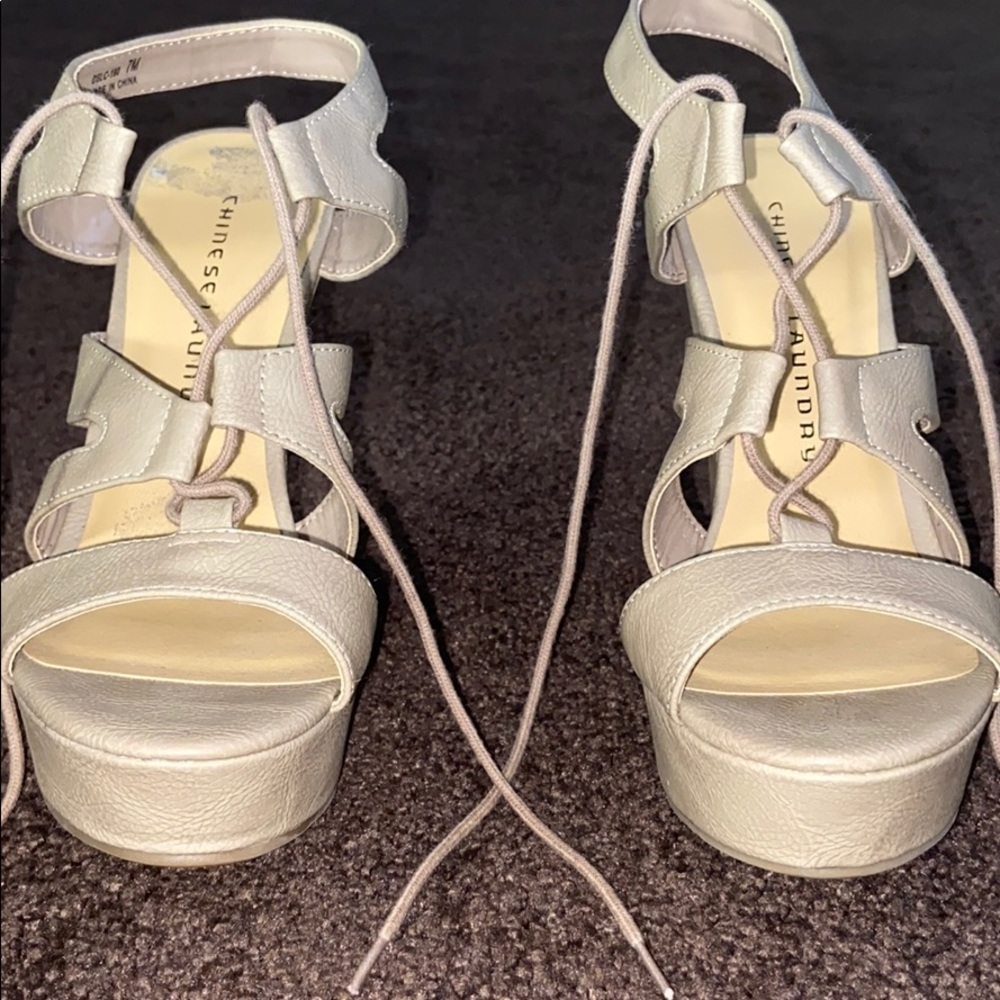 Tan wedges